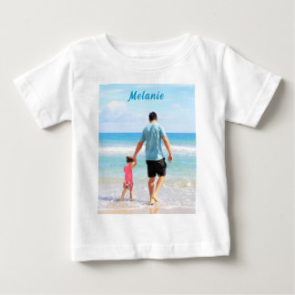Upload Jouw Foto Baby T-Shirt Persoonlijke Naam