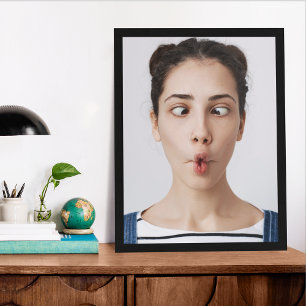 Upload Jouw Grappige GezichtsFoto Selfie Poster