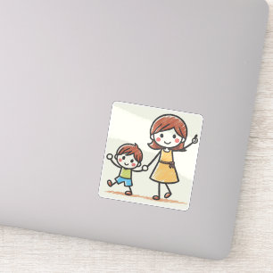 Upload Kind's kunst gepersonaliseerde cadeau voor Sticker