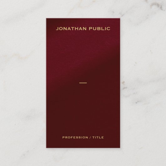 Upload Logo Here Custom QR Code Gold Text Font Visitekaartje (Voorkant)