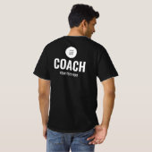 Upload Logo Hier Team Trainer Coach Mannen Black T-shirt (Achterkant volledig)