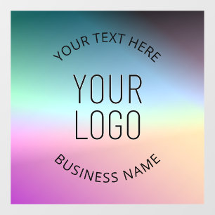 Upload Logo Kleurrijke veranderende verloopkleur Raamsticker