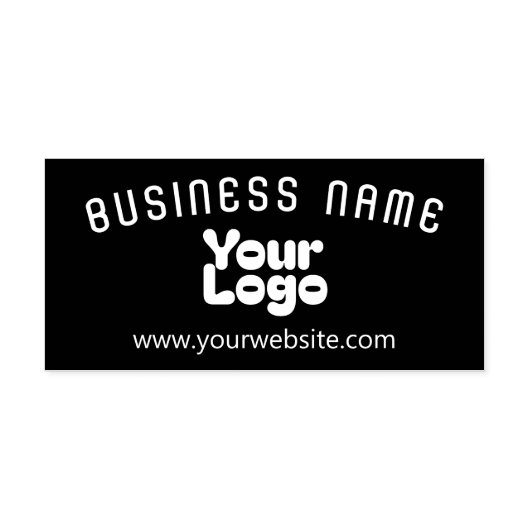 Upload Logo Retro-Modern Zelfinktende Stempel (Design)