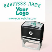 Upload Logo Retro-Moderne Zelfinktende Stempel