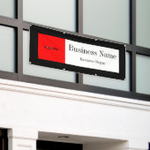 Upload Logo (rood), verander de Kleur van de Grens Spandoek (Buitenkant Gebouw)