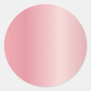 Upload Logo Voeg uw tekst toe Elegante Roze Goud B Ronde Sticker