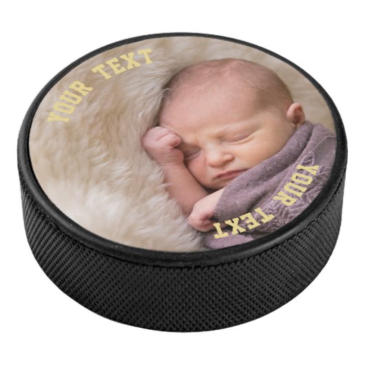 Upload Selfie en Creëer Aangepaste persoonlijke fo Hockey Puck (3/4)