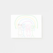 Upload Tekening van Kind Draai Kinderkunst om tot Post-it® Notes (Voorkant)