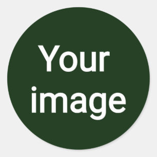 Upload uw aangepaste afbeelding – gepersonaliseerd ronde sticker