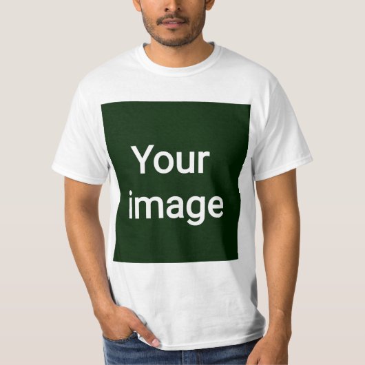 Upload uw aangepaste afbeelding – Persoonlijke Gra T-shirt (Voorkant)