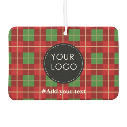 Upload uw aangepaste zakelijke Logo naar Holiday P Luchtverfrisser (Voorkant)