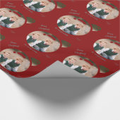 Upload uw Afbeelding naar een kerstBauble Cadeaupapier (Hoek)