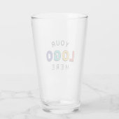 Upload uw bedrijfslogo glas (Achterkant)