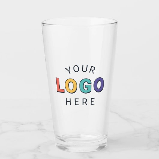 Upload uw bedrijfslogo glas (Voorkant)