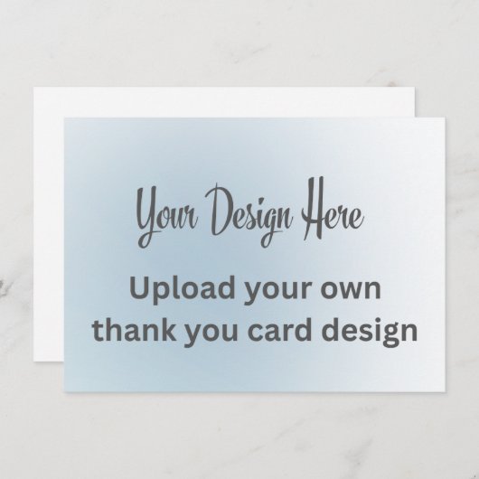 Upload uw eigen aangepaste ontwerp bedankkaart (Voorkant / Achterkant)