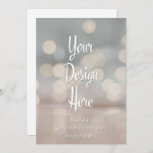 Upload uw eigen aangepaste ontwerpuitnodiging kaart (Voorkant / Achterkant)