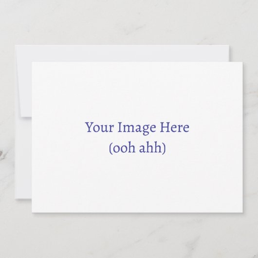 Upload uw eigen aangepaste uitnodiging (5 x 7 inch (Voorkant)