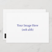 Upload uw eigen aangepaste uitnodiging (5 x 7 inch (Voorkant / Achterkant)