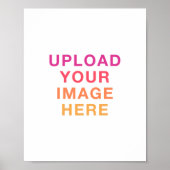 Upload uw eigen Afbeelding Foto Logo Poster (Voorkant)