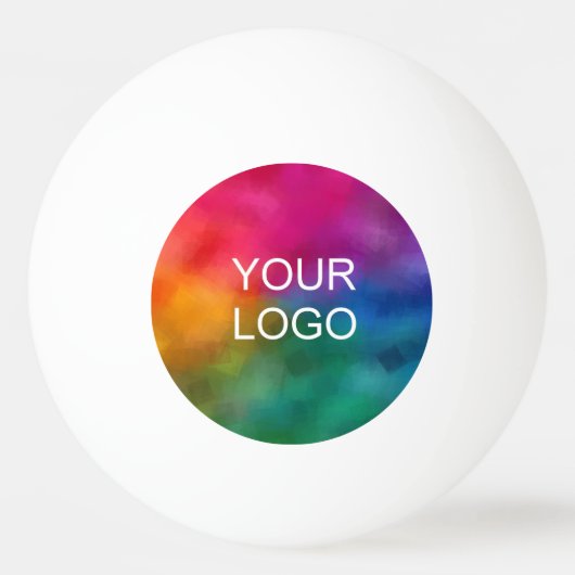 Upload uw eigen bedrijf Logo White Pingpongballen (Voorkant)