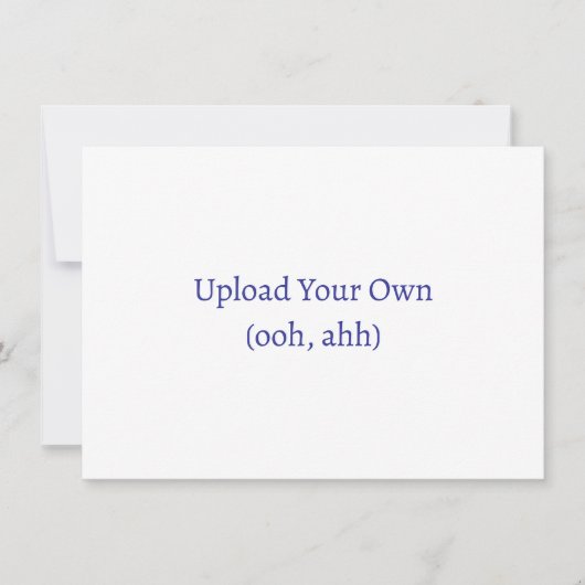 Upload uw eigen, doe-het-zelfuitnodiging of Kaart (Voorkant)