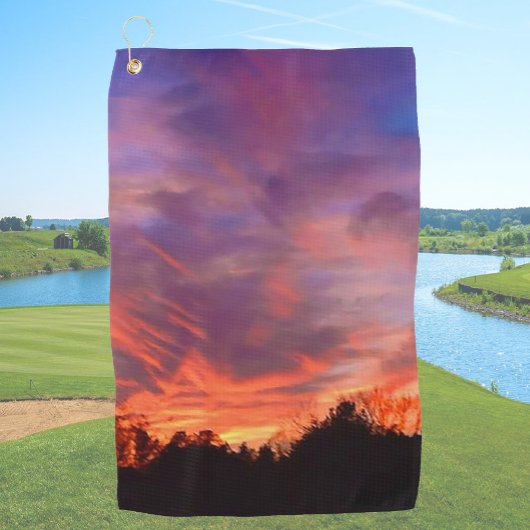 Upload uw eigen foto aangepaste afbeelding golfhanddoek