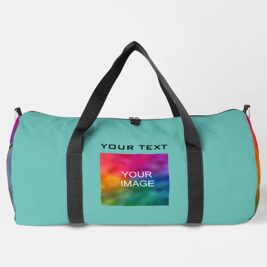 Upload uw eigen foto Voeg tekst Sjabloon Groot Bla Plunjezak (Achterkant)