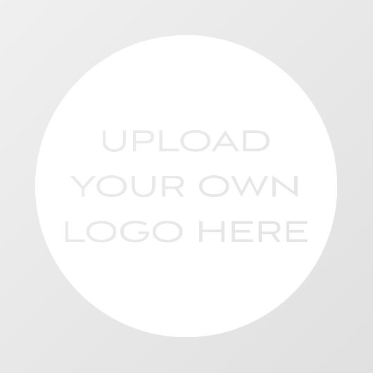 Upload uw eigen Logo Small Business Branding Raamsticker (Vel)
