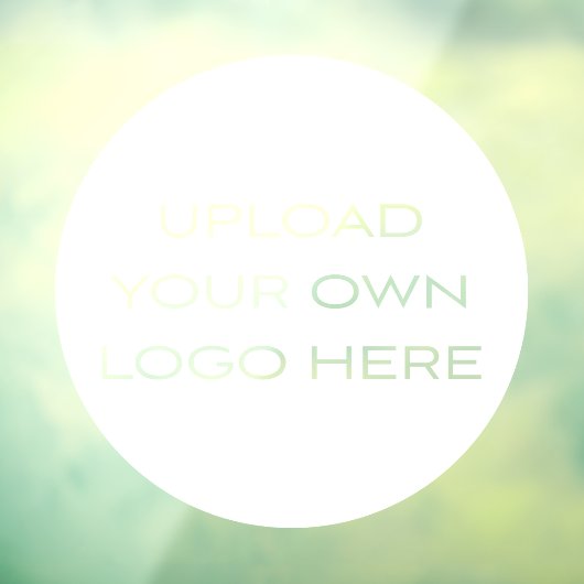 Upload uw eigen Logo Small Business Branding Raamsticker (Vel 3)