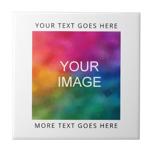 Upload Uw Eigen Logo van het Afbeelding van de Fot Tegeltje (Voorkant)