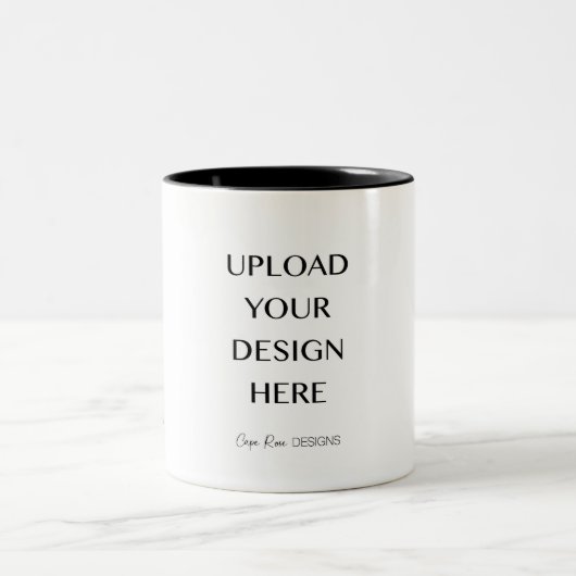Upload uw eigen Mok met ontwerpdetails (Center)