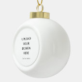 Upload uw eigen ontwerp keramische bal ornament (Rechts)