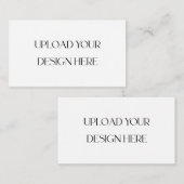 Upload uw eigen ontwerp op maat 2-zijdig visitekaartje (Voorkant / Achterkant)