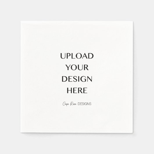 Upload uw eigen ontwerp servet (Voorkant)