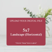 Upload uw eigen ontwerp van 5 x 7 met ronde randen (Staand voorkant)