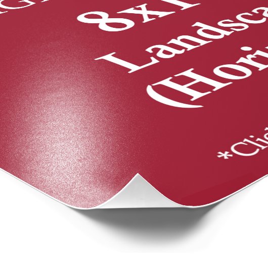 Upload uw eigen ontwerp van 8x10 ・ Fotoafdrukken Foto Afdruk (Hoek)