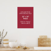 Upload uw eigen Poster van 18 x 24 inch (Keuken)