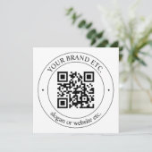 Upload uw eigen QR-code en  tekst (Staand voorkant)