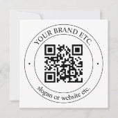 Upload uw eigen QR-code en  tekst (Voorkant)