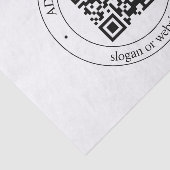 Upload uw eigen QR-code en  tekst Tissuepapier (Detail)