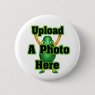 Upload uw foto aan de producten van de sjabloon ronde button 5,7 cm