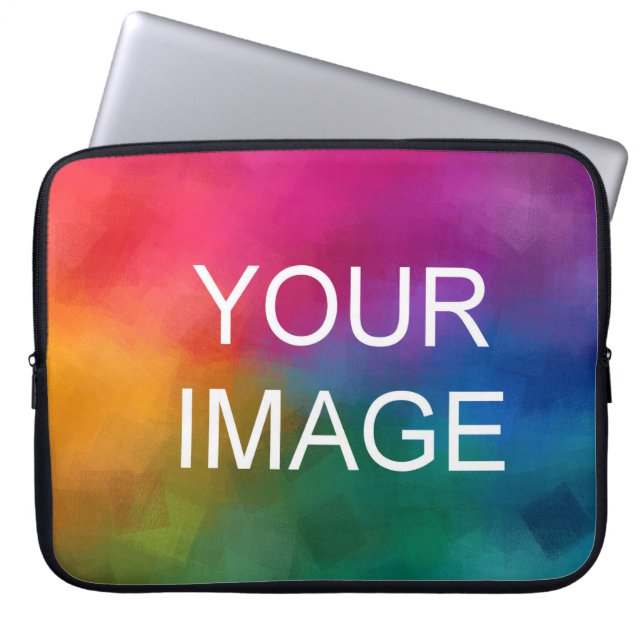 Upload uw foto Afbeelding Afbeelding Logo hier Sja Laptop Sleeve (Voorkant)