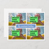 Upload uw foto feestdagenkaart (Voorkant / Achterkant)