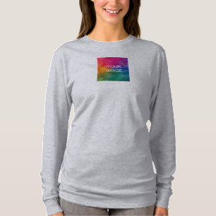 Upload uw foto naar Vrouwen Dubbelzijdig Modern T-shirt