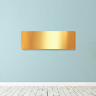 Upload uw foto op glamoureuze gouden achtergrond canvas afdruk