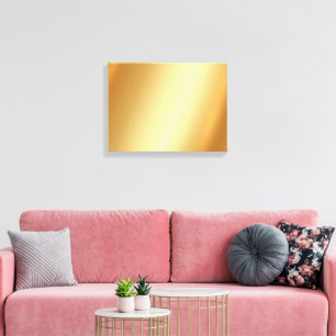 Upload uw foto op horizontale gouden achtergrond canvas afdruk