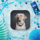 Upload uw foto papieren bordje (Feest)