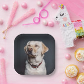 Upload uw foto papieren bordje (Feest)