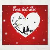 Upload uw foto sparkling wijnetiket (Enkel label)