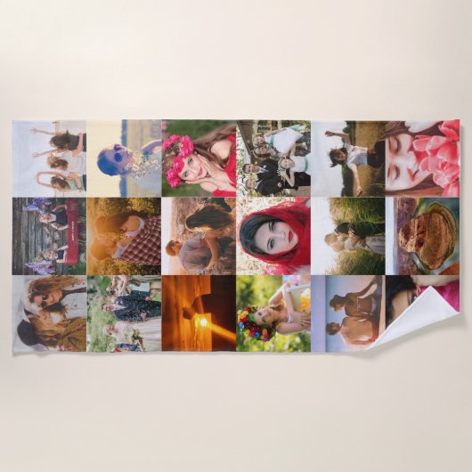 Upload uw foto strandlaken (Voorkant)